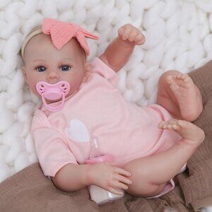🆕 Brand New - 18-Inch Realistic Newborn Boy Soft Cloth Body Reborn Baby Doll